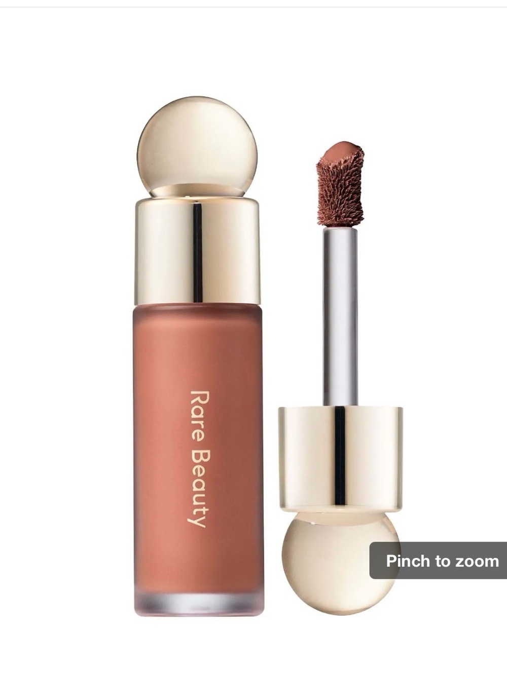 Rare Beauty Liquid Blush — Warm Clay Rose-Brown
